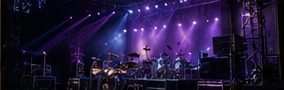 Live concert stage and band production